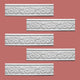 Cornice White Urethane Leaf Design 5 Pieces Totaling 470" Length