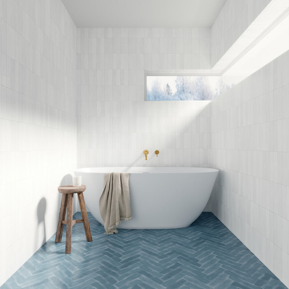 Perlato Treviso Eco-Lapistone Freestanding Soaking Tub, 63"