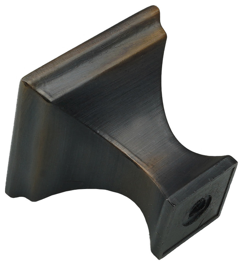 Pink Salmon Crystal Glass Oil Rubbed Bronze Madison Classic Knob
