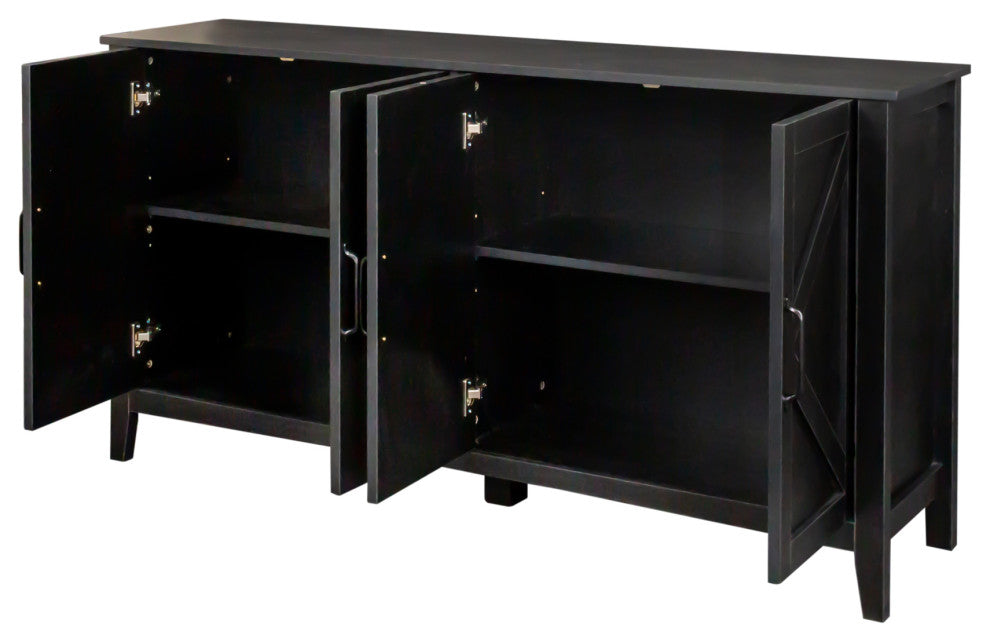 Opened-door interior view; product with doors ajar.