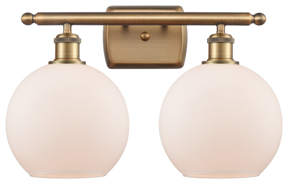 Innovations Lighting 516-2W-BB-G121-8 Athens 2 Light 16" Bath Vanity Light