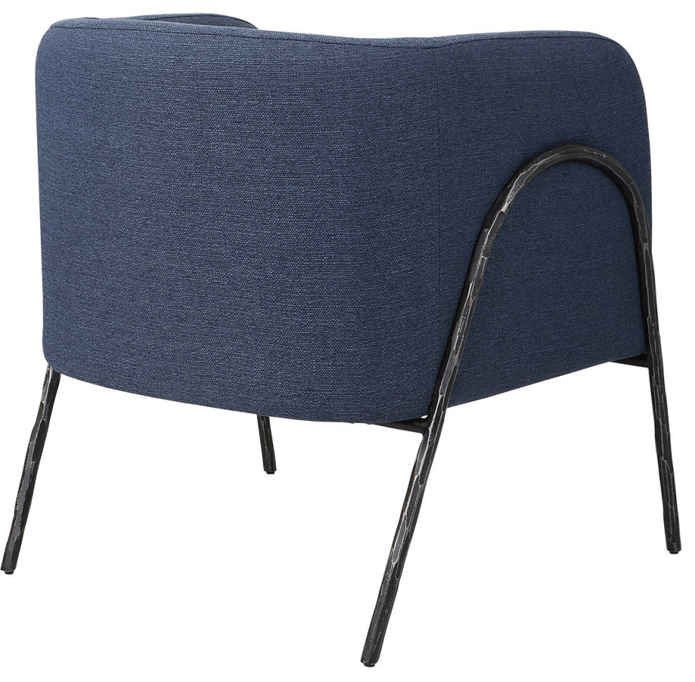 Uttermost Jacobsen Denim Barrel Chair 23683