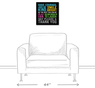 Have Courage Be Kind 20x24 Canvas Wall Art