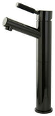 Kingston Brass Single-Handle Vessel Sink Faucet, Black Stainless Steel