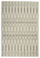 5' X 7' Gray Geometric Power Loom Area Rug