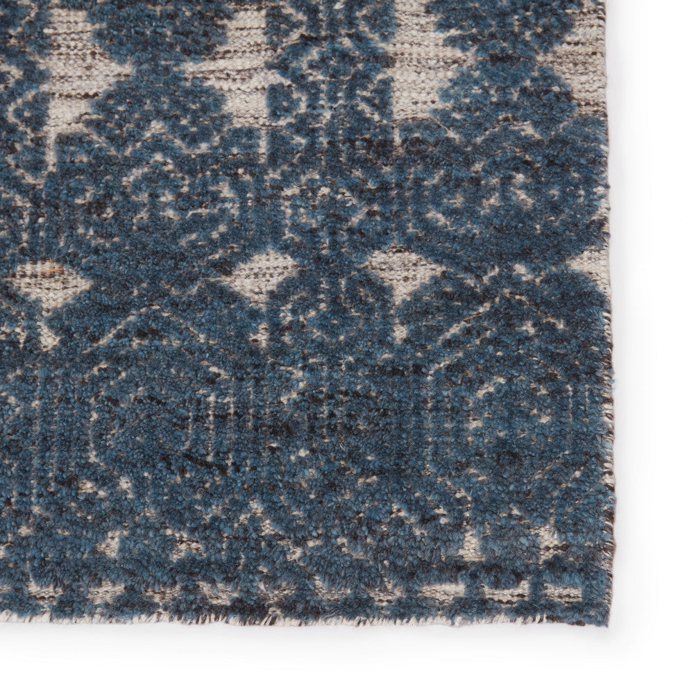 Jaipur Living Abelle Hand-Knotted Medallion Area Rug, Teal/White, 6'x9'