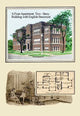 A Four-Apartment Two-Story Building- Gallery Wrapped Canvas Art 28" x 42"