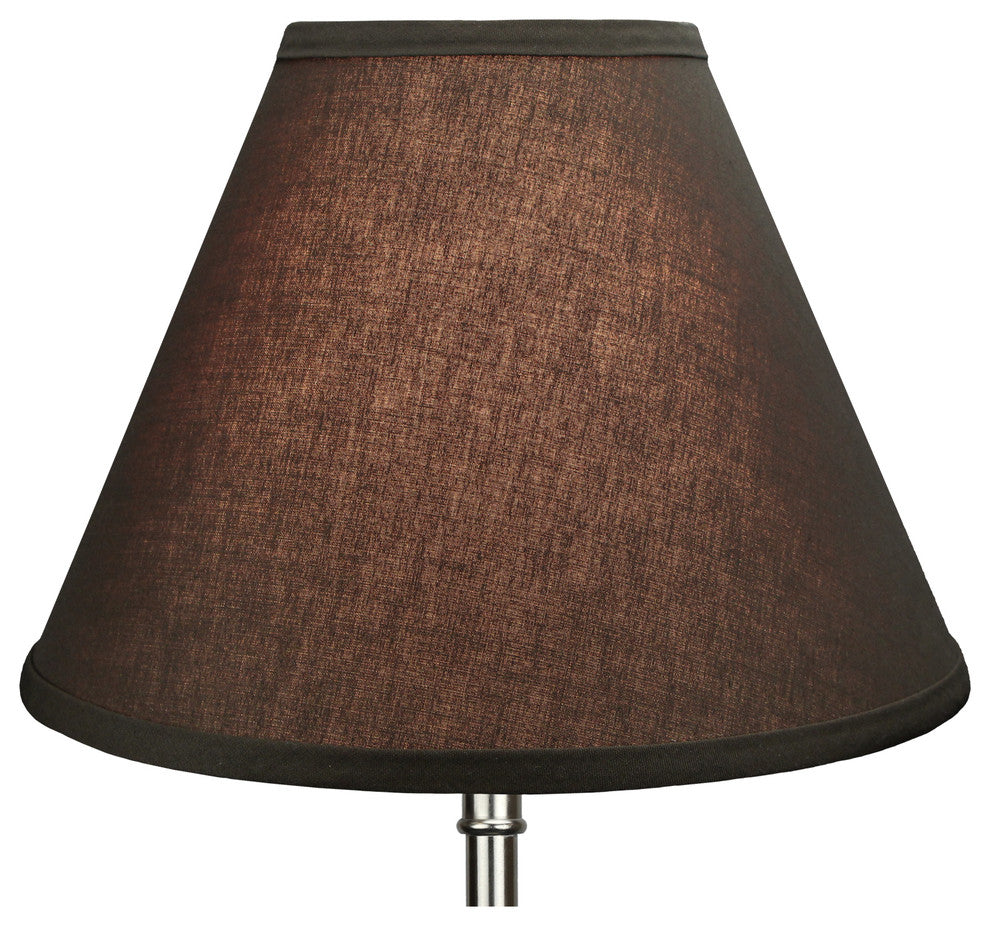 Fenchel Shades, 5"x12"x9" Spider Attachment Empire Lamp Shade, Linen Coffee
