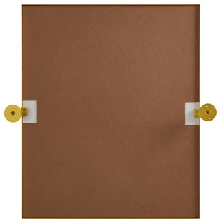 Home Living Rectangle Pivot Mirror 24x20 Inch, Gold