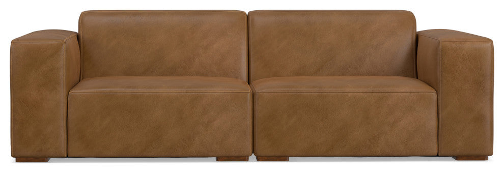 Rex 2-Seater Modular Sofa in Genuine Leather