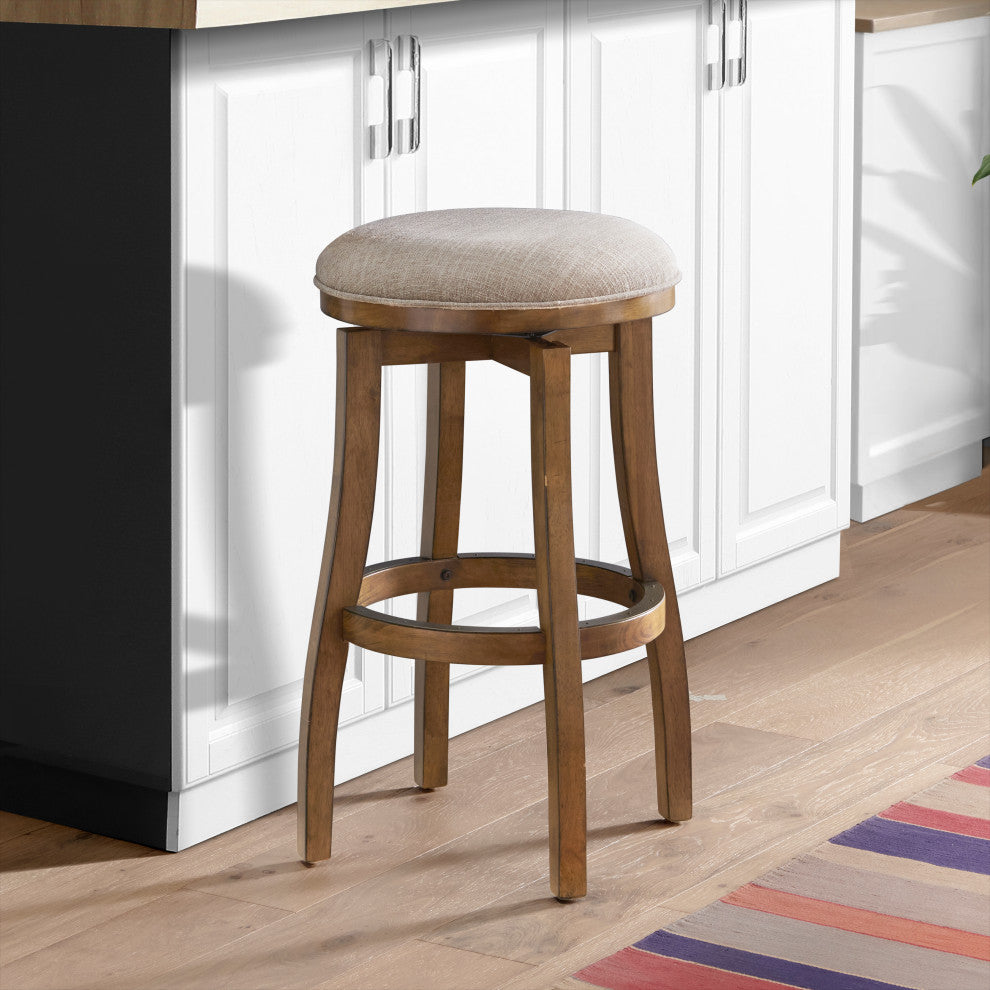Ellie Bar Stool, Brown, Bar Height