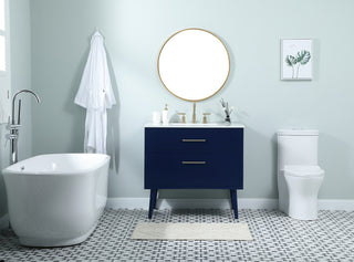 Home Living 36" Bathroom Vanity, Blue