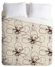 Deny Designs Rachael Taylor Tonal Floral Duvet Cover - Lightweight