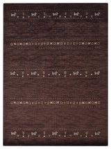 HAND KNOTTED LOOM WOOL ECO-FRIENDLY AREA RUGS - Rectangle, Brown, Contemporary