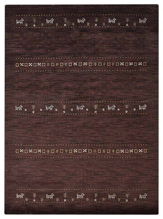 HAND KNOTTED LOOM WOOL ECO-FRIENDLY AREA RUGS - Rectangle, Brown, Contemporary
