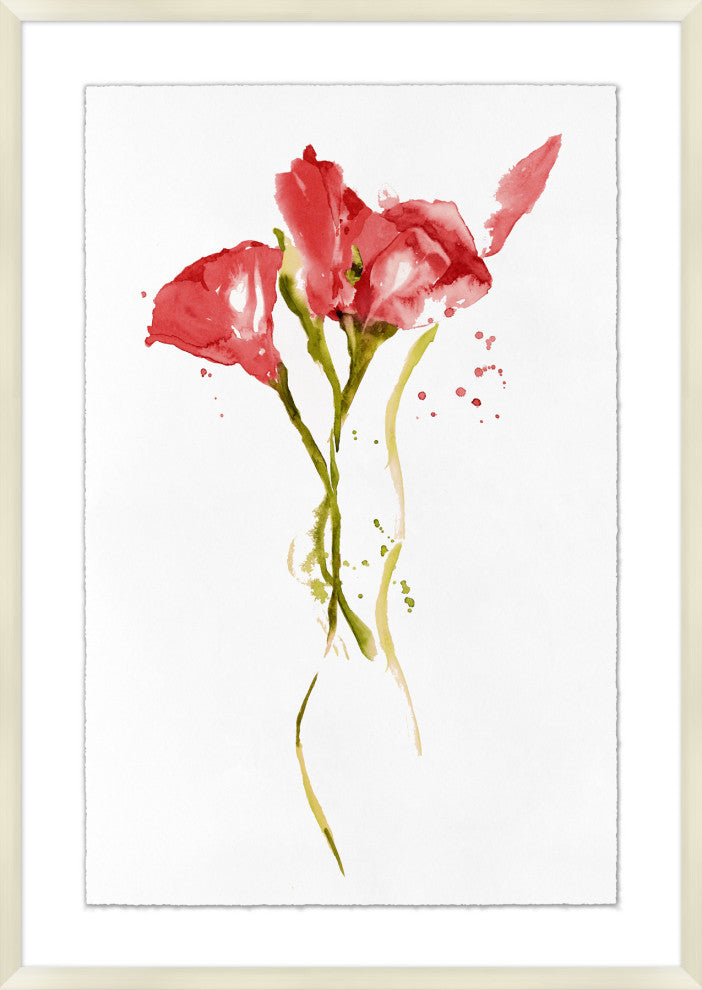 Red Flowers 1, Giclee Reproduction Artwork