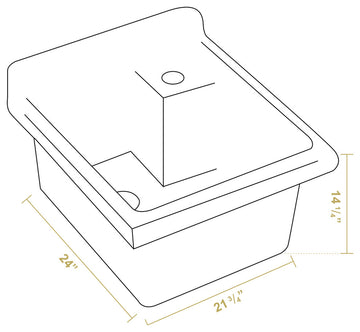 Vitreous China Single Bowl