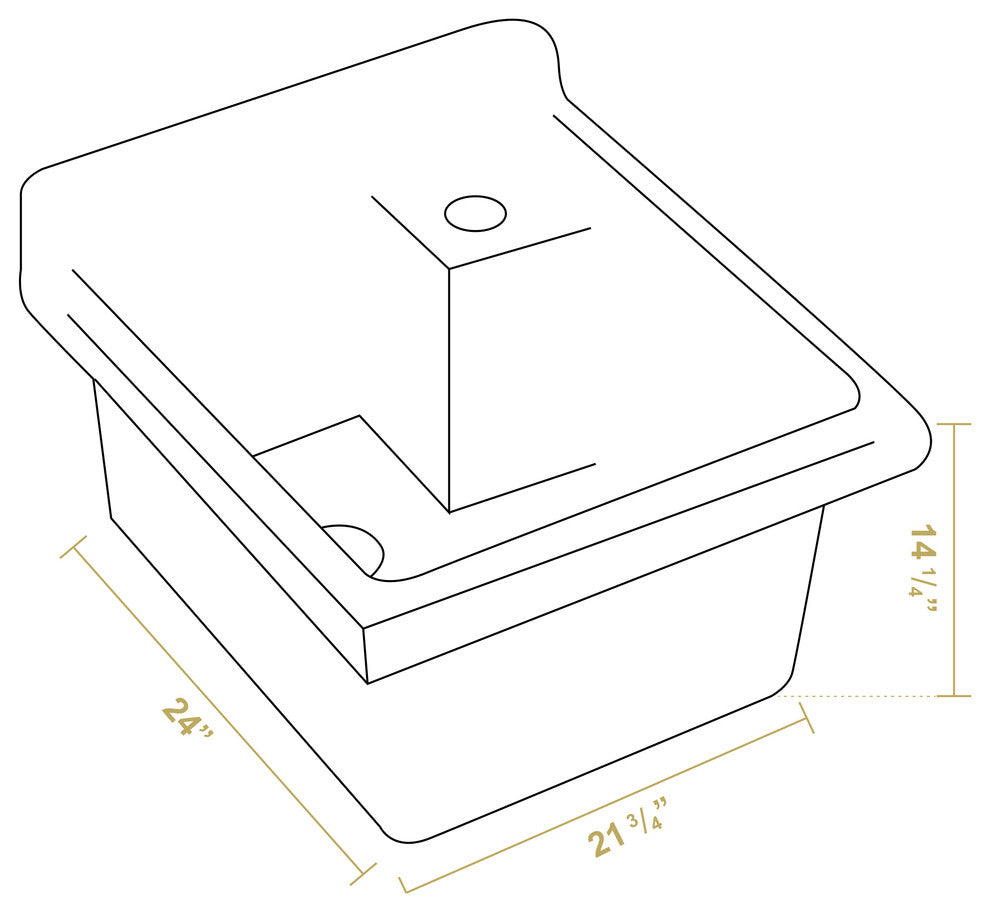 Vitreous China Single Bowl
