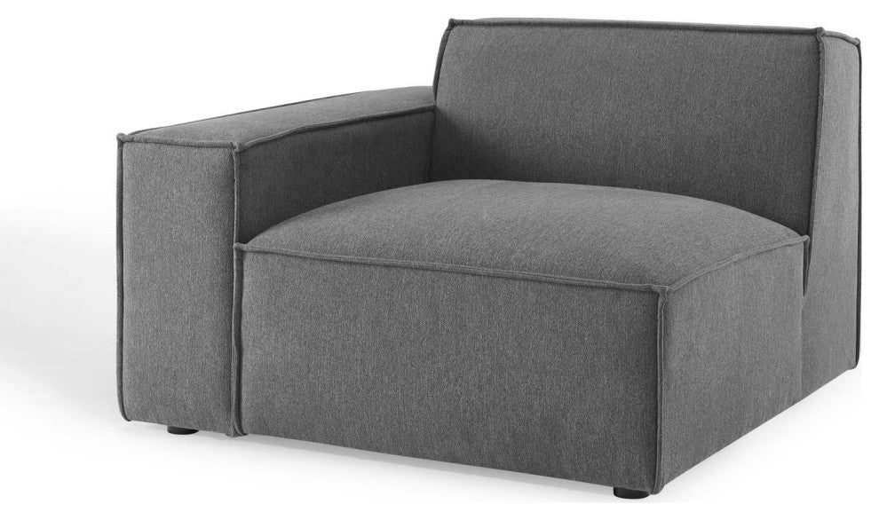 Modular Sectional Sofa Set, Charcoal Gray, Fabric, Modern, Hospitality