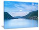 "Blue Como Lake" Landscape Canvas Photo Print, 20"x12"