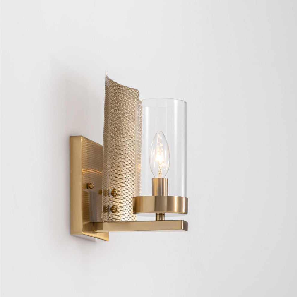 Aurelia 1 Light Wall Sconce Brass