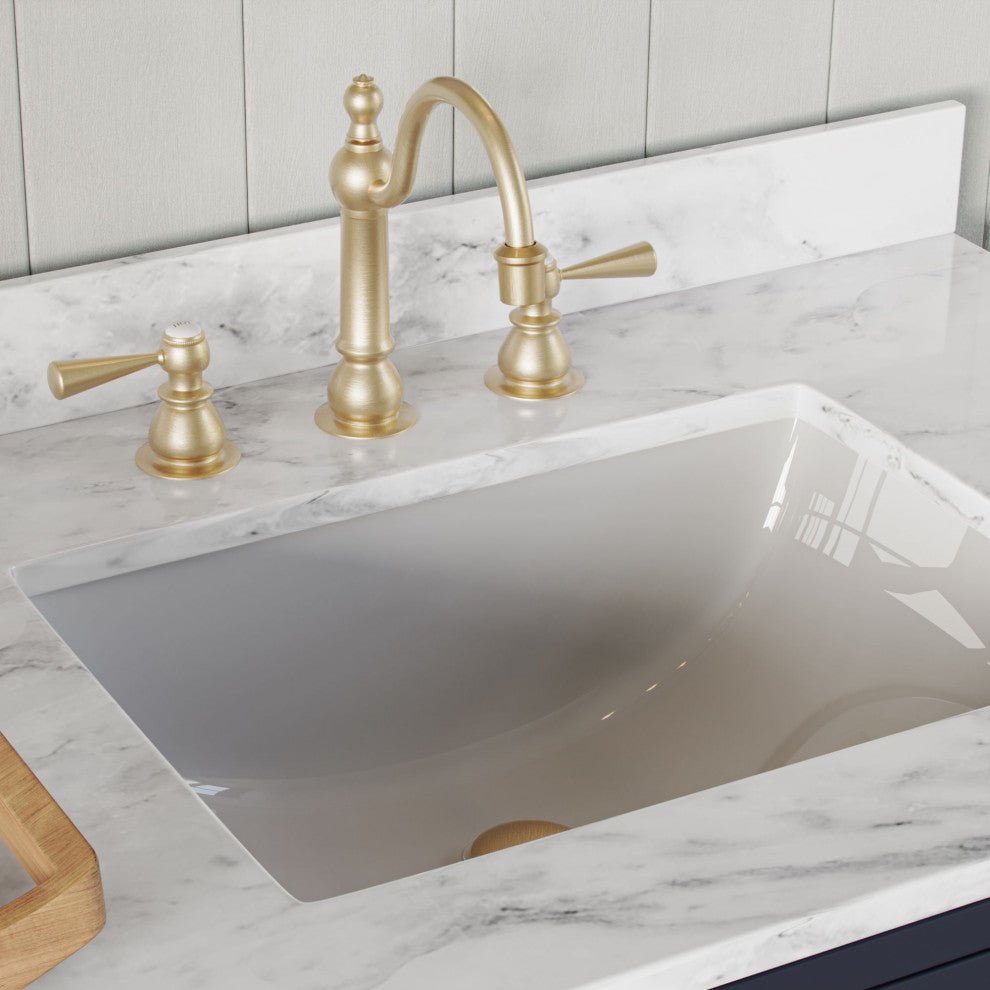 The Savoy Bathroom Vanity, Monarch Blue, 72", Double, With Mirror, Without Faucets, Freestanding