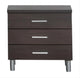 21" Wenge Veneer  Mdf  And Steel Nightstand
