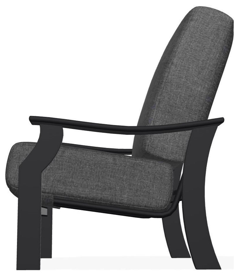 St. Catherine Deep Seat Outdoor Armchair, Slate/Black