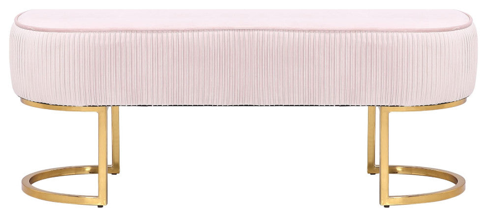 Velvet Fabric Bench