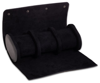 Leather 3 Watch Roll, Inidividual Snap Compartments