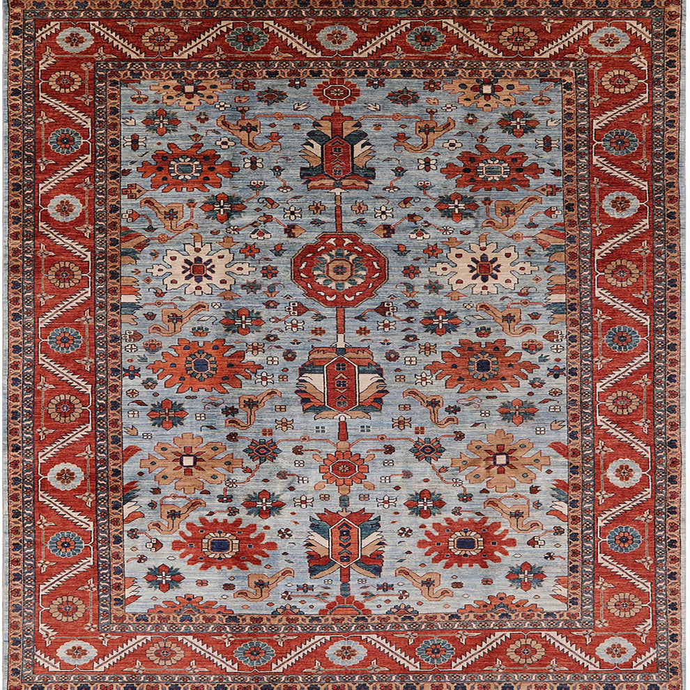 Ahgly Company Indoor Square Mid-Century Modern Area Rugs, 6' Square