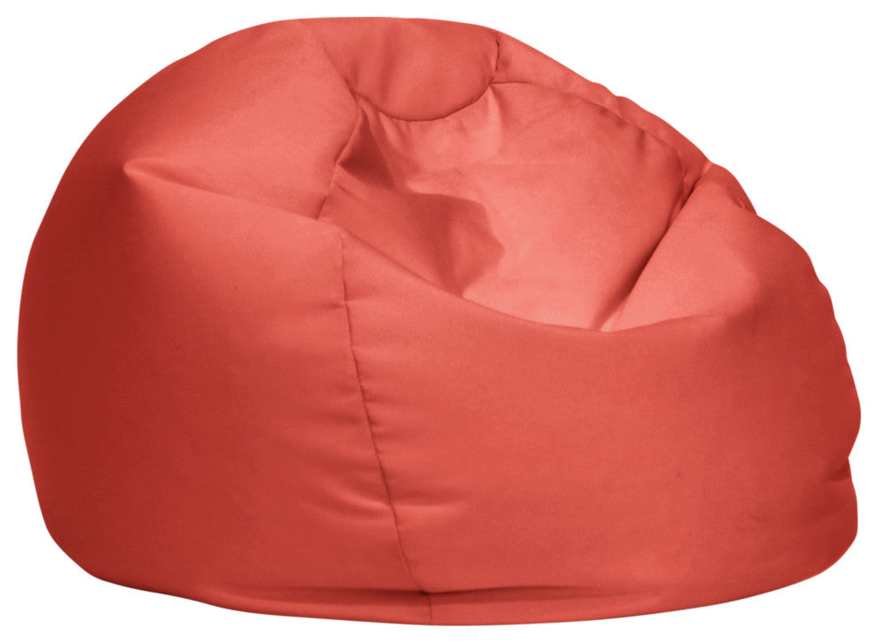 Sorra Home Coral Indoor/Outdoor Bean Bag Chair for All Ages