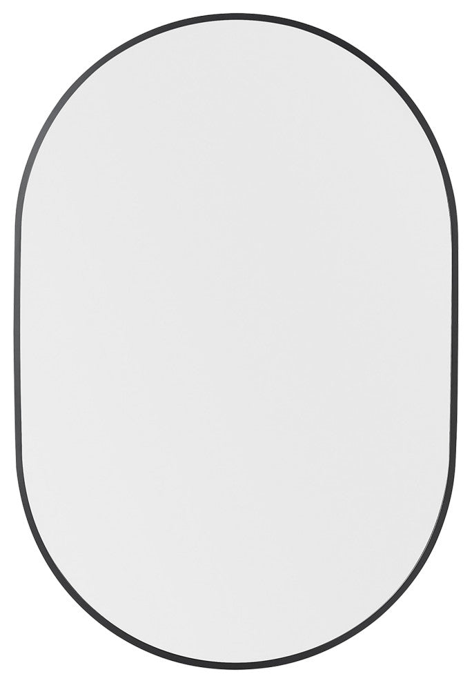 24" x 42" Oval Framed Wall Mounted Bathroom Vanity Mirror