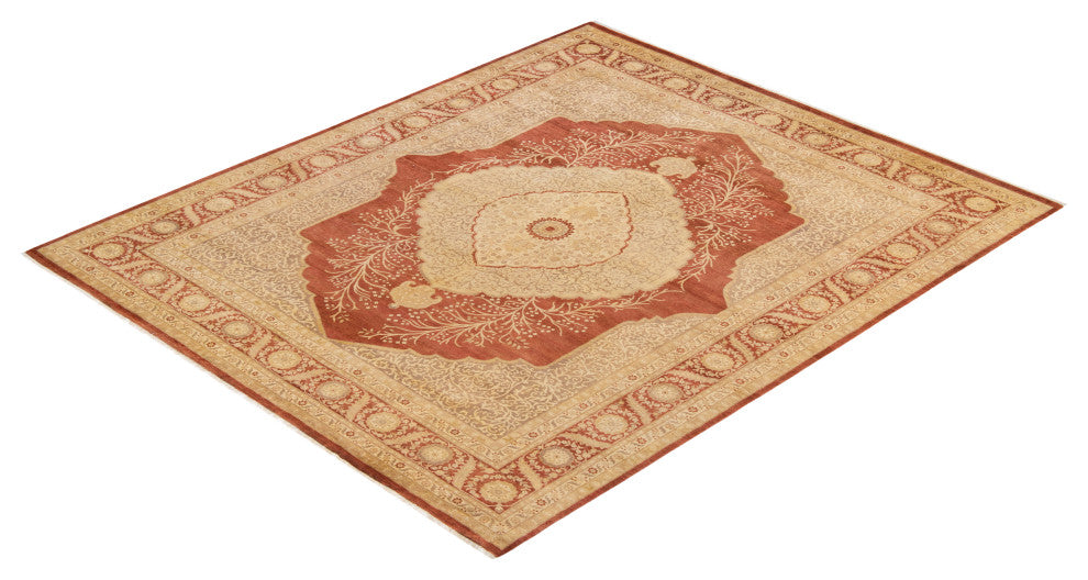 Mogul, One-of-a-Kind Hand-Knotted Area Rug Orange, 8'4"x9'10"