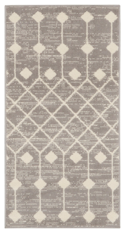 Nourison Grafix 2' x 4' Grey Bohemian Indoor Area Rug