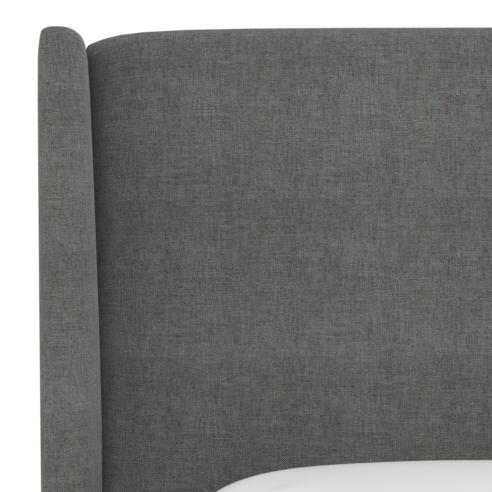 Maxwell Cal King Square Wingback Headboard, Zuma Charcoal