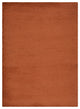 Hand Knotted Tibbati Wool Area Rug Solid Dark Orange