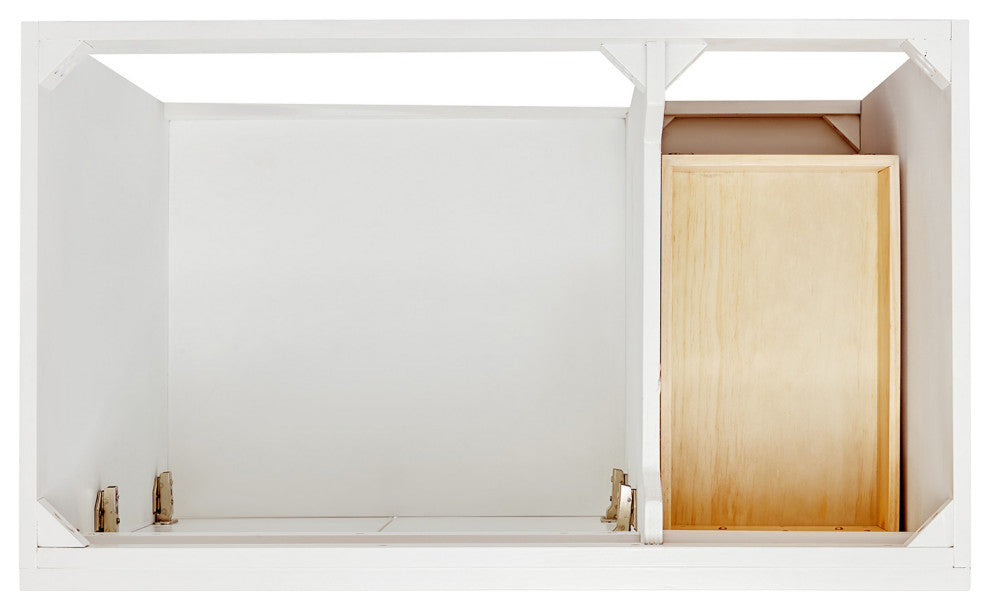 Ariel Hamlet 36" Single Left Rectangle Sink Bathroom Vanity, Carrara Quartz