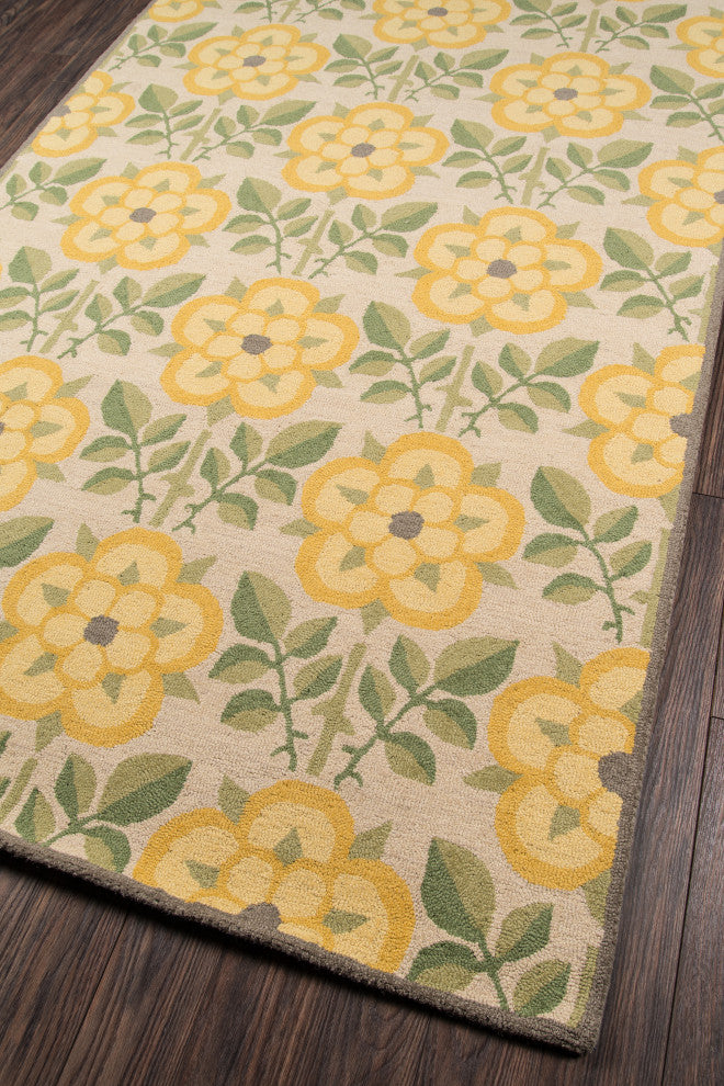 Newport Yellow Rug, 5'x8'