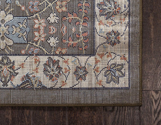 Country and Floral Kashan 2'2"x8'2" Runner Sage Area Rug