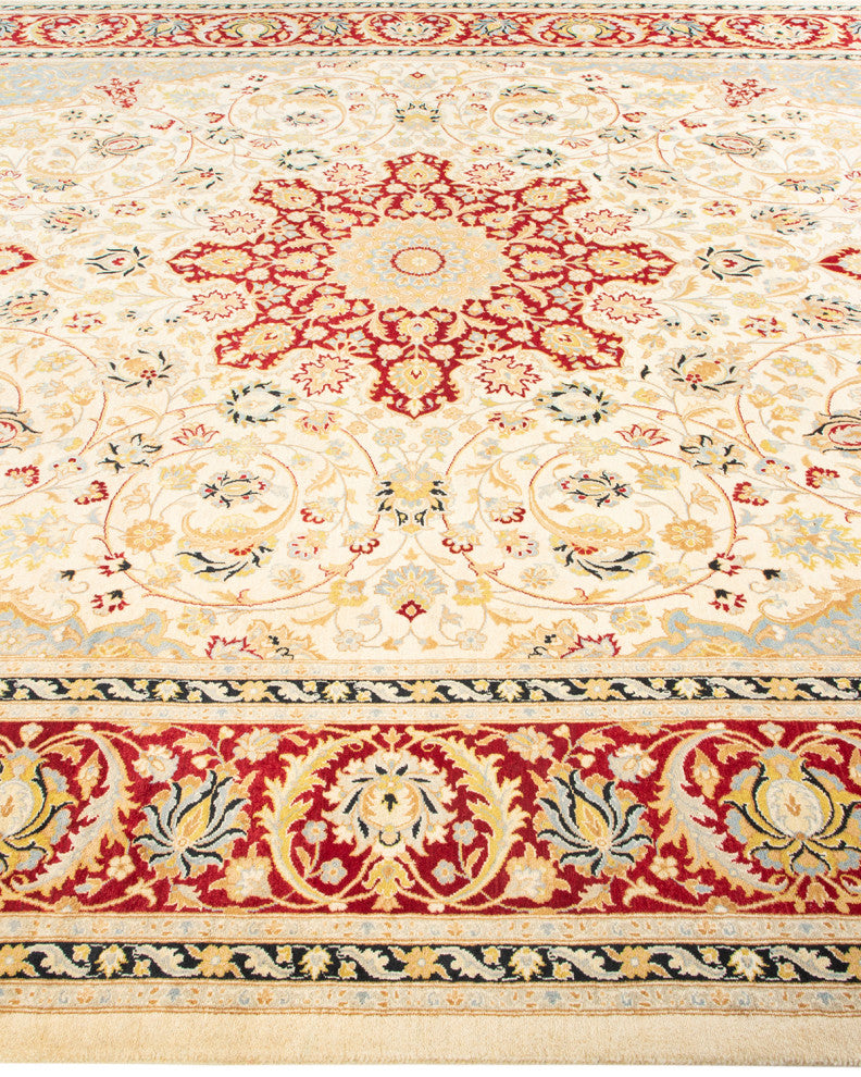 Mogul, One-of-a-Kind Hand-Knotted Area Rug, Ivory, 8' 1" x 10' 6"