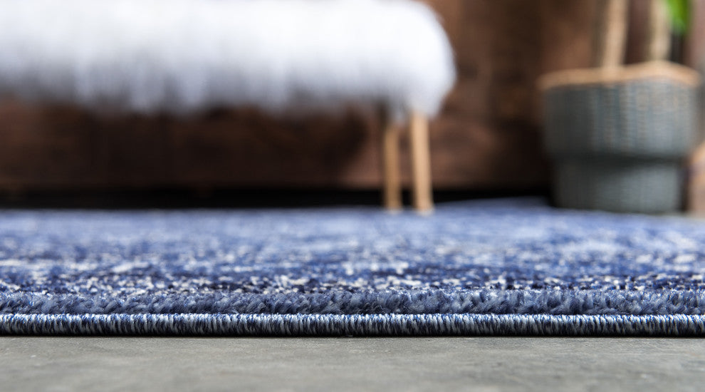 Rug Unique Loom La Jolla Blue Rectangular 5' 0 x 8' 0