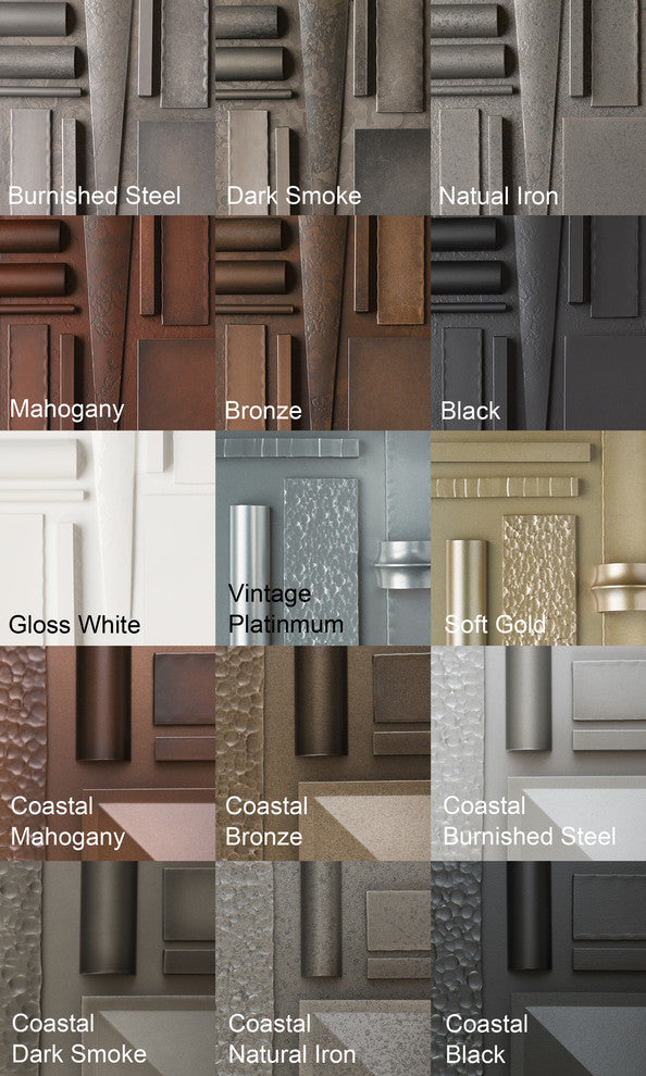 Exos Square Double Shade Semi-Flush 4 Light, Bronze