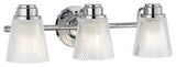 Hudson 3 Light Bath Light in Polished Chrome