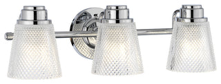 Hudson 3 Light Bath Light in Polished Chrome