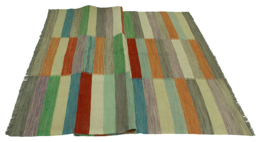 Winchester Kilim Said Red/Brown Rug, 5'4x7'11
