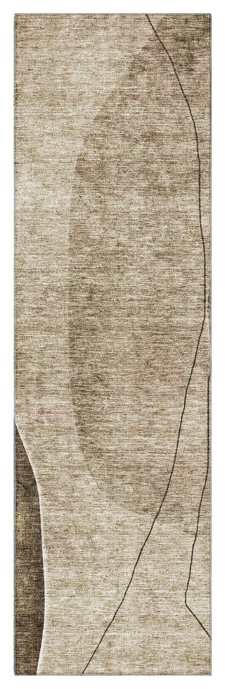 Premium Machine Washable Mayfield AMF696 Brown 2'3" x 7'6" Runner Rug