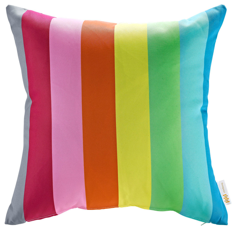Rainbow Two Piece Outdoor Patio Pillow Set