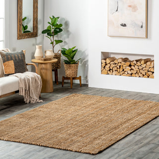 Nuloom Handwoven Natural Rug, Natural 6'x9'