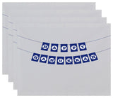 Banner Day, Word Print Placemat, Gray (Set of 4), 18 x 14"